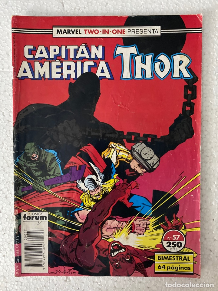 C&oacute;mics: CAPIT&Aacute;N AM&Eacute;RICA THOR #57 MARVEL TWO-IN-ONE - FORUM - vol1 - Foto 1