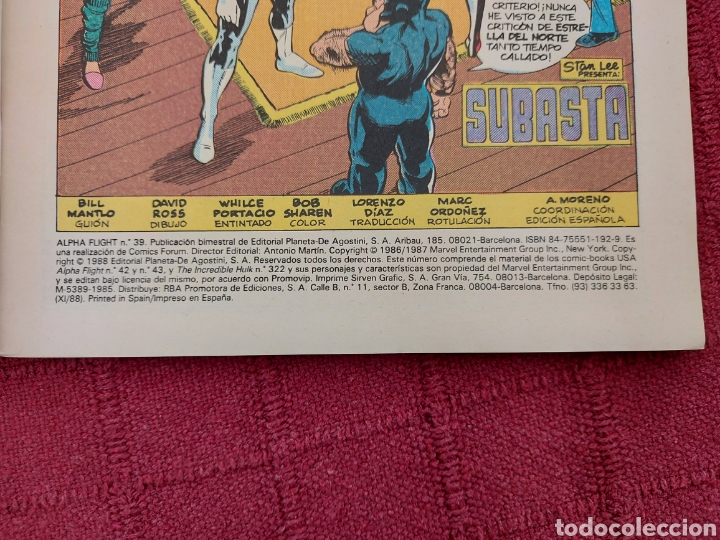 C&oacute;mics: ALPHA FLIGHT LA MASA, MARVEL TWO- IN - ONE, COMIC SUPER HEROES, COMICS FORUM - Foto 51