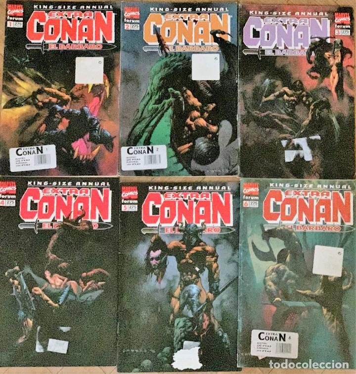 C&oacute;mics: LOTE 6 PRIMEROS NUMEROS KING SIZE EXTRA ANNUAL CONAN - Foto 1