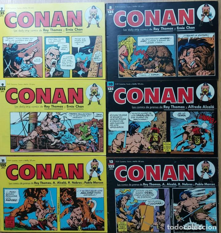 C&oacute;mics: CONAN TIRAS DE PRENSA .COMPLETO 12 EJEMPLARES. - Foto 2