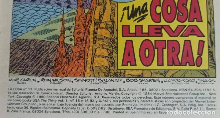 C&oacute;mics: LA COSA VOL. 1 NUMEROS 11 Y 16 - FORUM. - Foto 4
