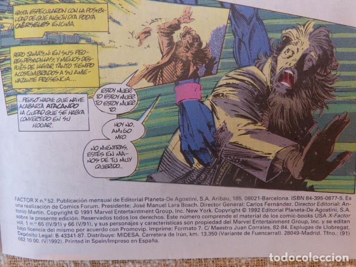 C&oacute;mics: Comic FACTOR X,comics Forum,X-MEN,A&ntilde;o 1992,N&ordm; 52 - Foto 3