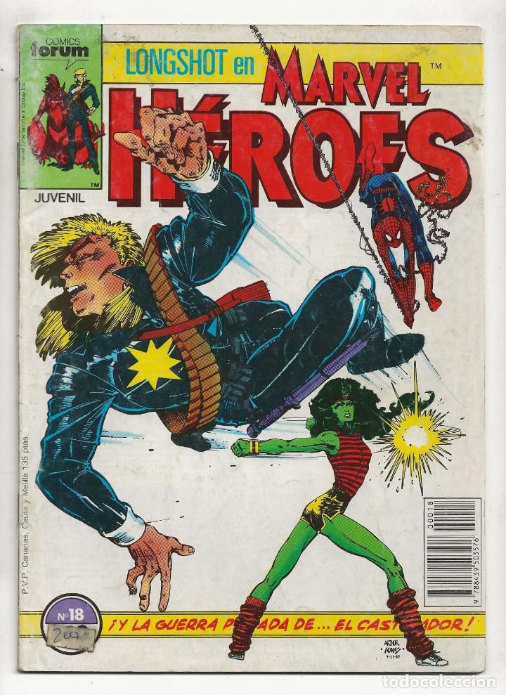 C&oacute;mics: HEROES MARVEL n&ordm; 18 - EN LONGSHOT - FORUM 1987