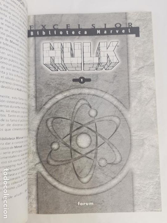C&oacute;mics: COM-343. HULK, BIBLIOTECA MARVEL N&ordm;1. ED. FORUM. - Foto 2