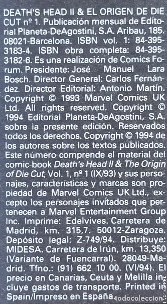 C&oacute;mics: DEATTHS HEAD II & DIE CUT N&ordm;1 DE 2 - FORUM. - Foto 5