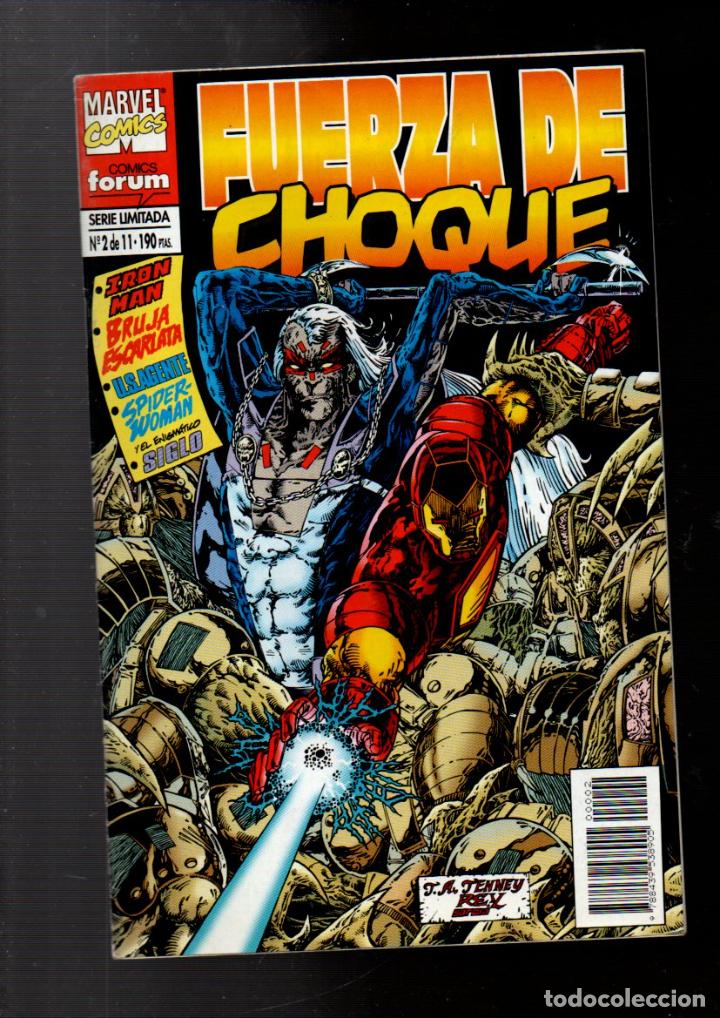 C&oacute;mics: FUERZA DE CHOQUE, N&ordm; 2. MARVEL COMICS. FORUM, PLANETA 1994 - Foto 1