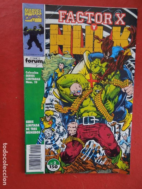 C&oacute;mics: FACTOR X - HULK - N&ordm; 2 - SERIE LIMITADA - MARVEL/ FORUM 1993. - Foto 1