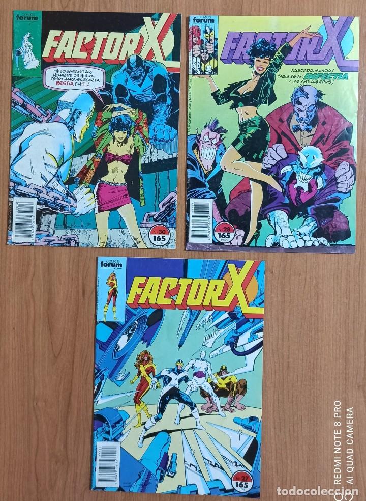 C&oacute;mics: FACTOR X - 3 EJEMPLARES N&ordm;27 28 Y 30 - FORUM 1990. - Foto 1
