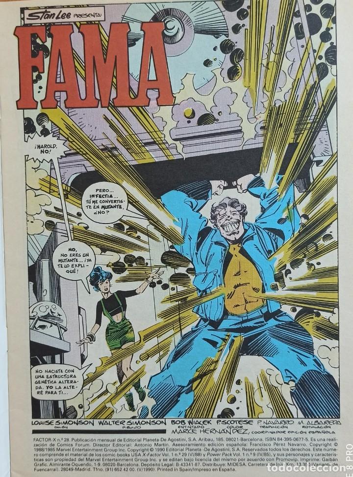C&oacute;mics: FACTOR X - 2 EJEMPLARES N&ordm;28 Y 30 - FORUM 1990 NUEVOS. - Foto 4