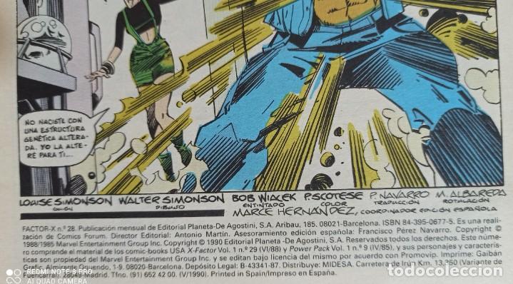 C&oacute;mics: FACTOR X - 2 EJEMPLARES N&ordm;28 Y 30 - FORUM 1990 NUEVOS. - Foto 5