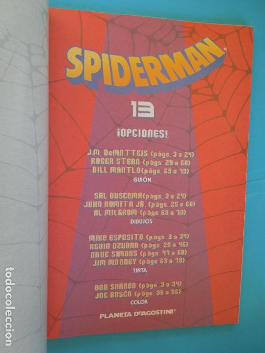 C&oacute;mics: SPIDERMAN N&ordm; 13- OPCIONES - MARVEL COMICS - PLANETA -2002 - Foto 2
