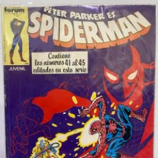 Cómics: PETER PARKER ES... SPIDERMAN - RETAPADO NÚMEROS 41 AL 45 - FORUM. Lote 351357424