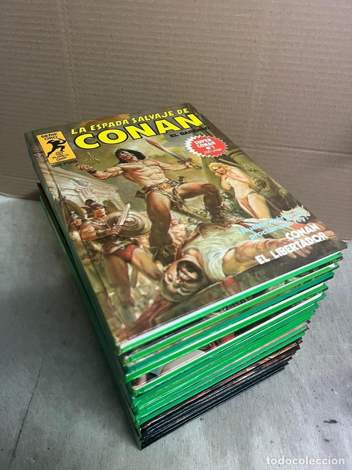 C&oacute;mics: SUPER CONAN SERIE ORO, LOMO VERDE COMPLETA 16 TOMOS - Foto 1