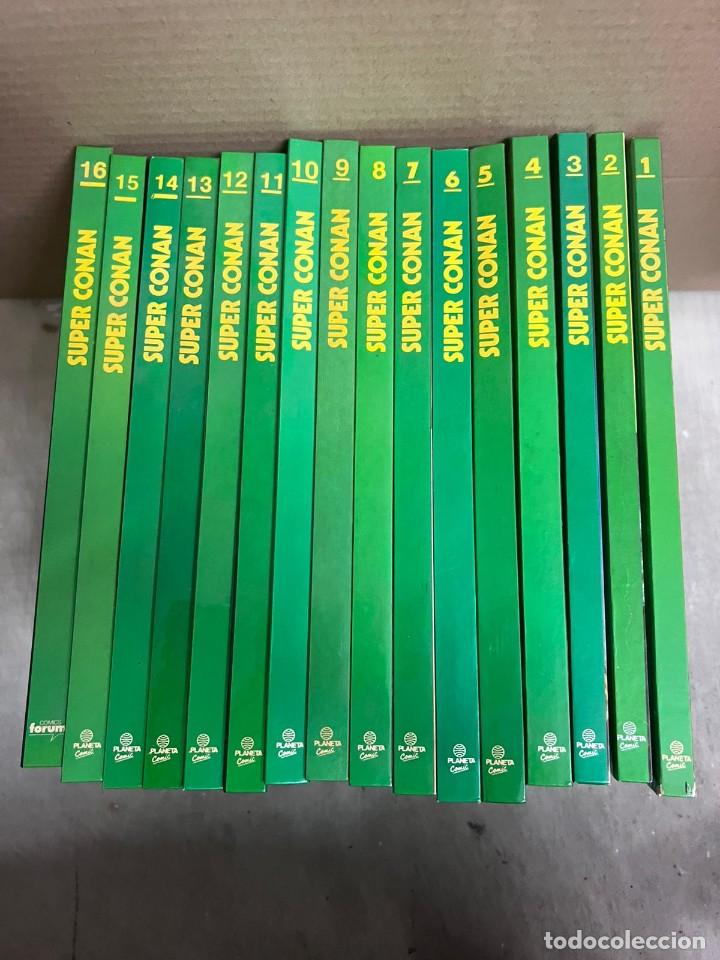 C&oacute;mics: SUPER CONAN SERIE ORO, LOMO VERDE COMPLETA 16 TOMOS - Foto 2