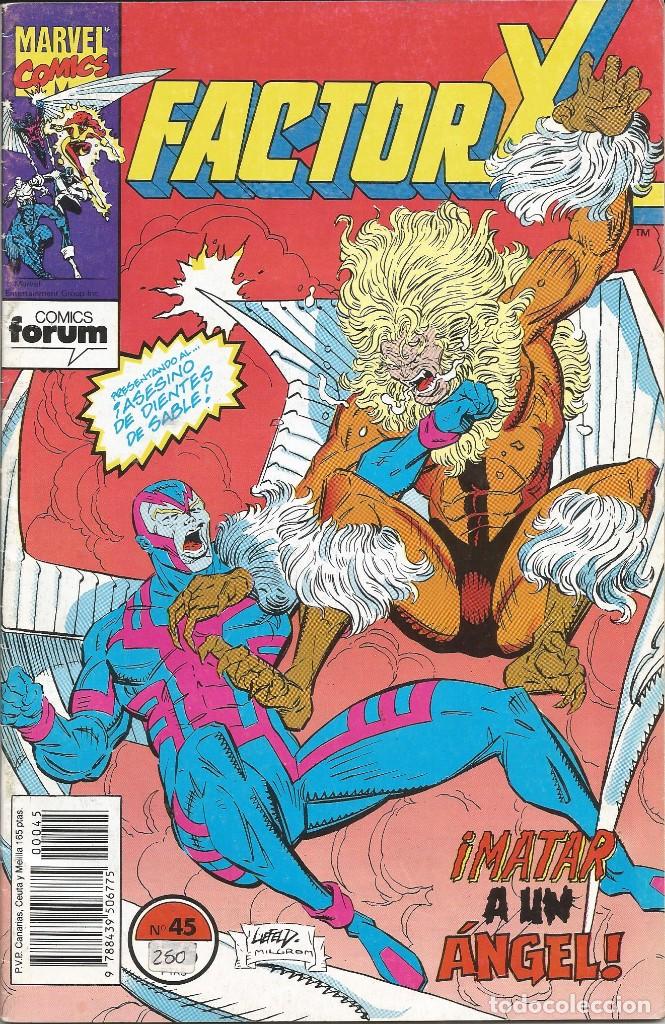 C&oacute;mics: FORUM - FACTOR X N&ordm;45 A&ntilde;o 1989 Buen estado - Foto 1