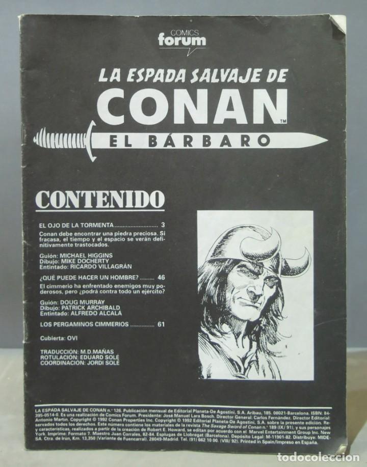 C&oacute;mics: LA ESPADA DEL SALVAJE CONAN EL BARBARO. 126 - Foto 1