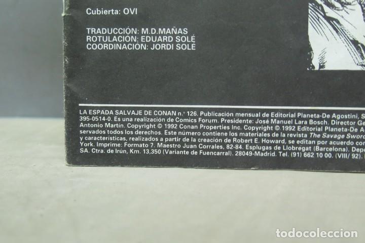 C&oacute;mics: LA ESPADA DEL SALVAJE CONAN EL BARBARO. 126 - Foto 2