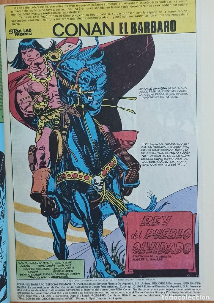 C&oacute;mics: CONAN EL BARBARO ESPECIAL PRIMAVERA 1987 - FORUM - Foto 4