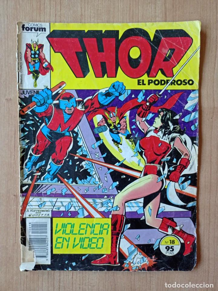C&oacute;mics: THOR EL PODEROSO, COMIC MARVEL, FORUM, N&ordm; 18, EDIT. PLANETA-DE AGOSTINI, 1983 ... L5542 - Foto 1