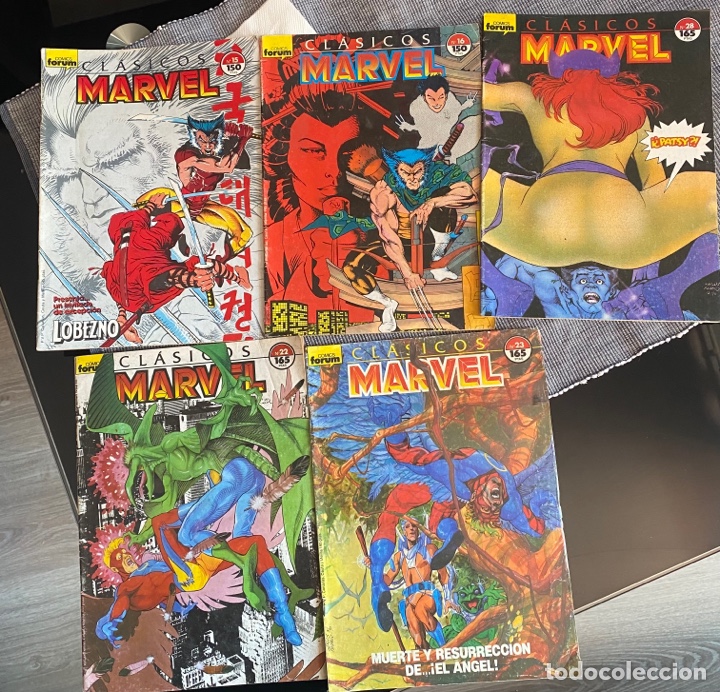 C&oacute;mics: Lote de 5 n&uacute;meros de cl&aacute;sicos Marvel Forum - Foto 1