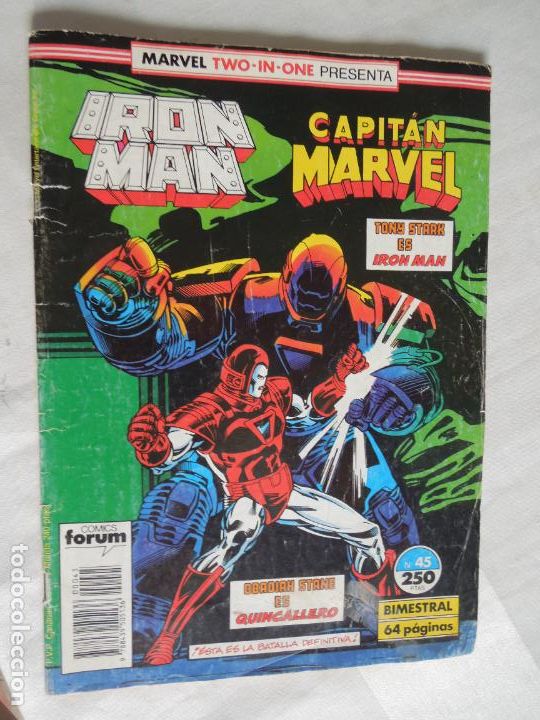 C&oacute;mics: IRON MAN - CAPITAN MARVEL N&ordm; 45 - MARVEL TWO-IN-ONE- COMICS FORUM - Foto 1