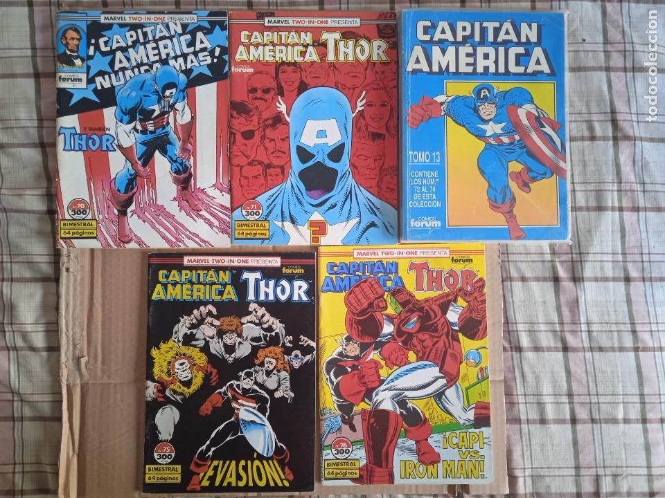 C&oacute;mics: CAPITAN AMERICA COMPLETA VOL 1 FORUM 76 NUMEROS - Foto 5