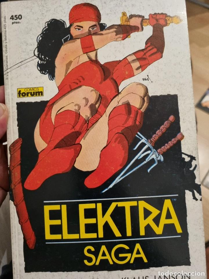 C&oacute;mics: ELEKTRA SAGA FRANK MILLER-KLAUS JANSON COMPLETA 4 COMICS ED FORUM 1990 - Foto 2