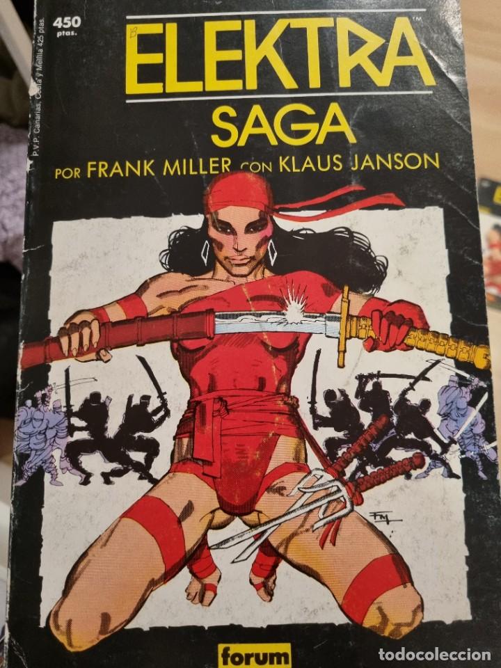 C&oacute;mics: ELEKTRA SAGA FRANK MILLER-KLAUS JANSON COMPLETA 4 COMICS ED FORUM 1990 - Foto 12