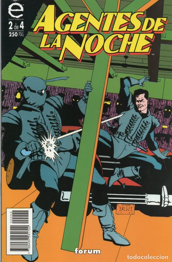 C&oacute;mics: AGENTES DE LA NOCHE. HOWARD CHAYKIN. MINISERIE DE 4. COMPLETA. EPIC COMICS. FORUM - Foto 2