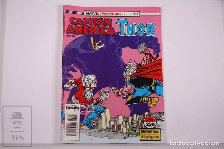 C&oacute;mics: C&oacute;mic Capit&aacute;n Am&eacute;rica Thor N&ordm; 55 - Editorial Planeta- Comics Forum. - Foto 1