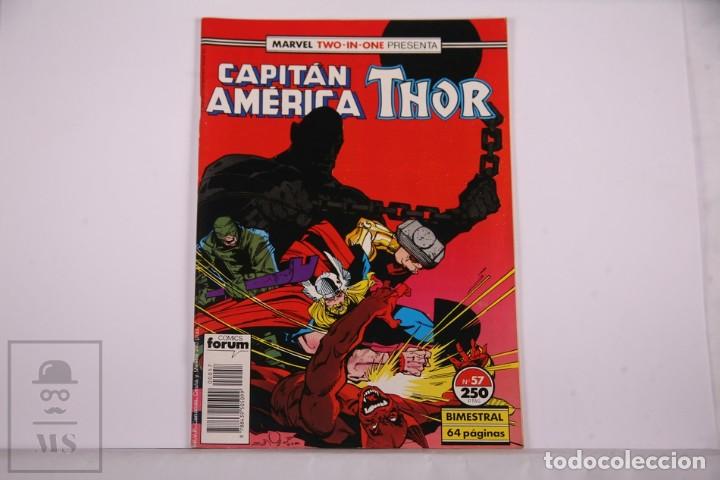 C&oacute;mics: C&oacute;mic Capit&aacute;n Am&eacute;rica Thor N&ordm; 57 - Editorial Planeta- Comics Forum. - Foto 1