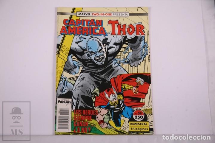 C&oacute;mics: C&oacute;mic Capit&aacute;n Am&eacute;rica Thor N&ordm; 58 - Editorial Planeta- Comics Forum. - Foto 1
