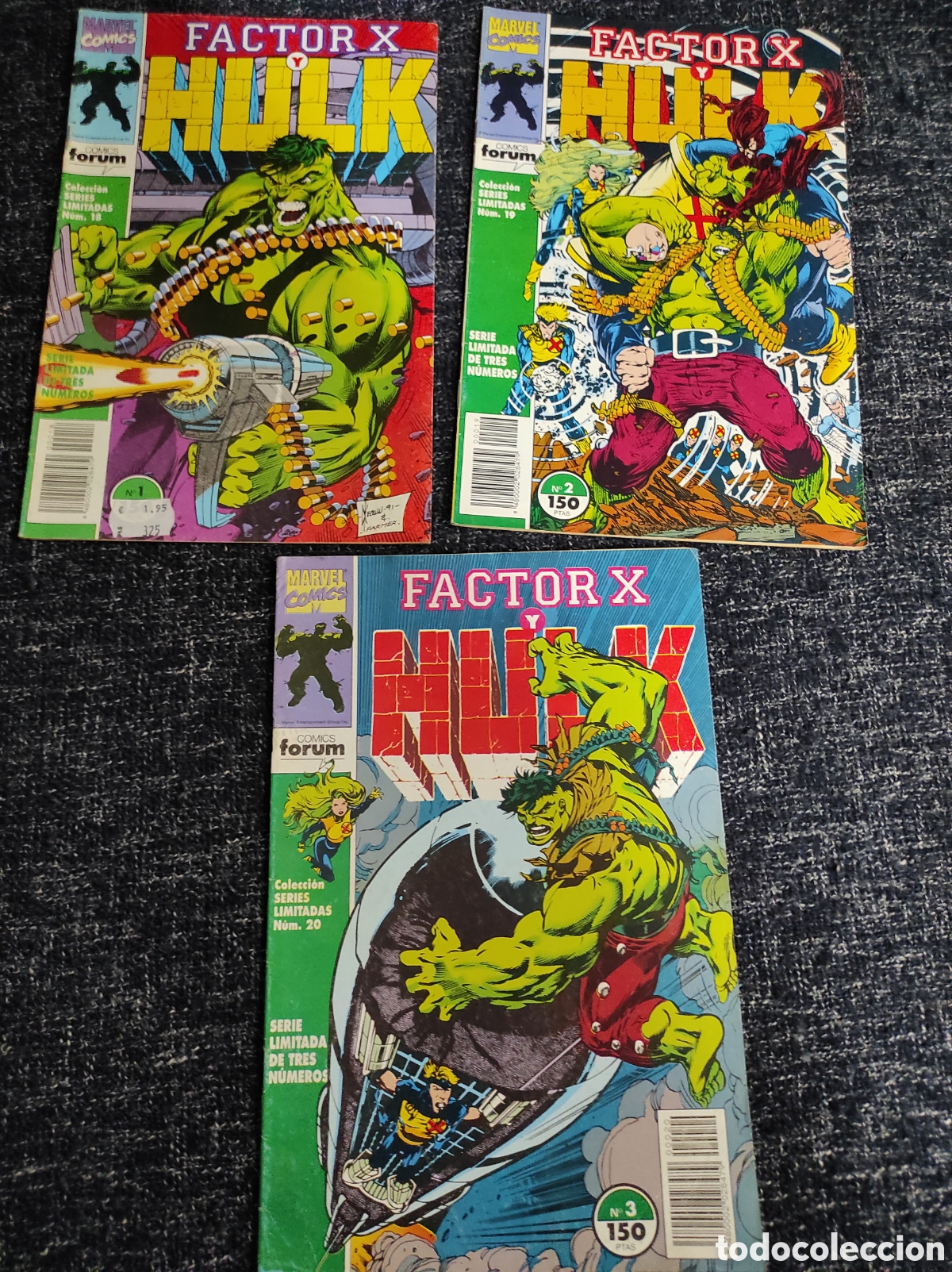 C&oacute;mics: FACTOR X Y HULK -SERIE COMPLETA EN 3 EJEMPLARES -ED. FORUM - Foto 1