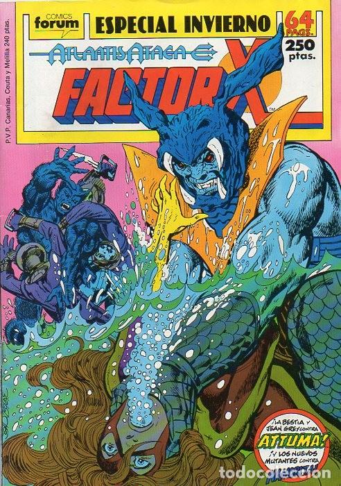 C&oacute;mics: FACTOR X ESPECIAL INVIERNO 1989 - ATLANTIS ATACA - FORUM - Foto 1