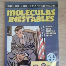 Cómics: TOMO ICONOS LOS 4 FANTÁSTICOS MOLÉCULAS INESTABLES - GUY DAVIS - FORUM. Lote 364656566