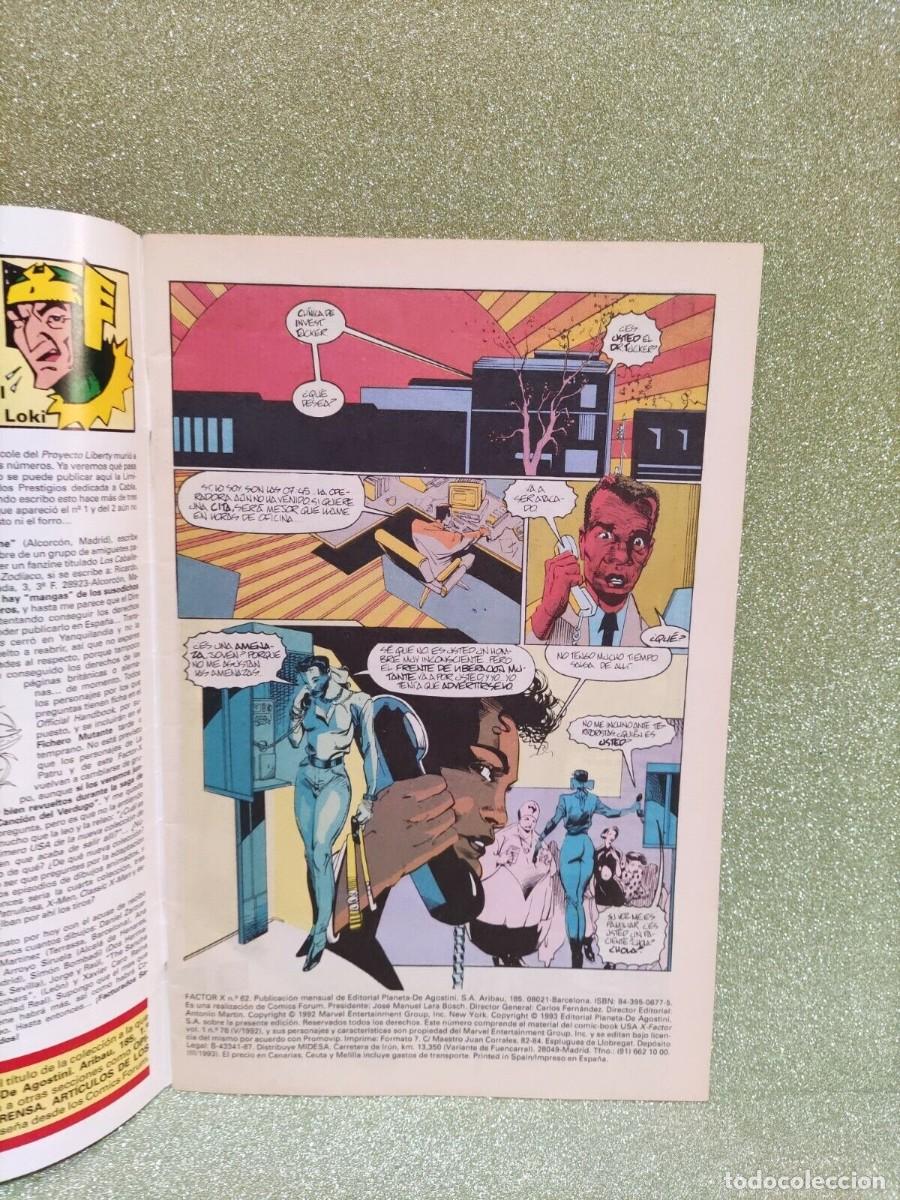 C&oacute;mics: C&Oacute;MIC - EL NUEVO Y DIFERENTE FACTOR X N&ordm; 62 - Foto 2
