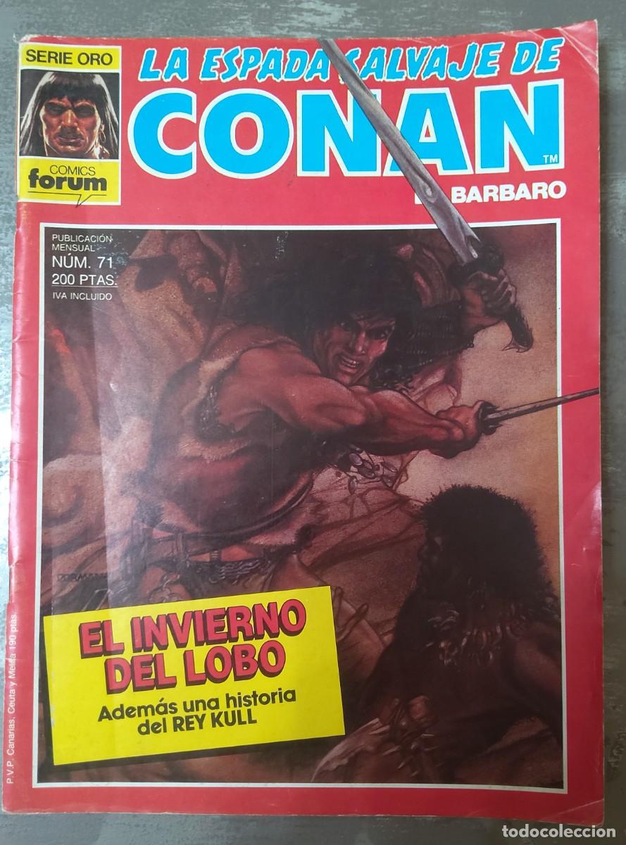 C&oacute;mics: LA ESPADA SALVAJE DE CONAN *** EL INVIERNO DEL LOBO ** NUM 71 EXCEPCIONAL - Foto 2