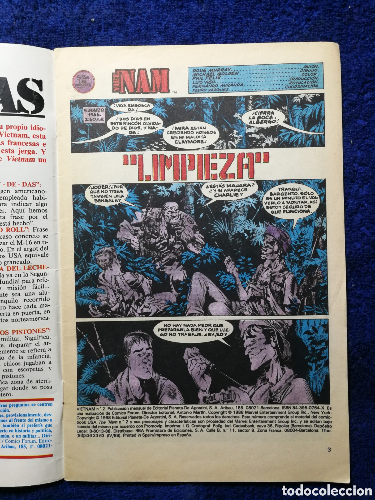 C&oacute;mics: Vietnam. Forum. N&uacute;mero 2. De 1988 - Foto 3