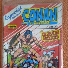Cómics: CONAN EL BARBARO ESPECIAL NAVIDAD 1987. CLAVOS ROJOS. ROY THOMAS Y BARRY WINDSOR SMITH. FORUM. Lote 368084386