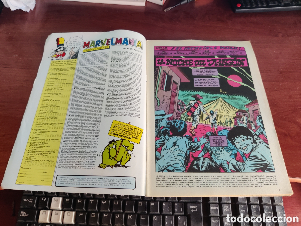 C&oacute;mics: ESTAMOS LIQUIDANDO. COMIC LA MASA EL INCRE&Iacute;BLE HULK FORUM N&Uacute;MERO 29 - Foto 2