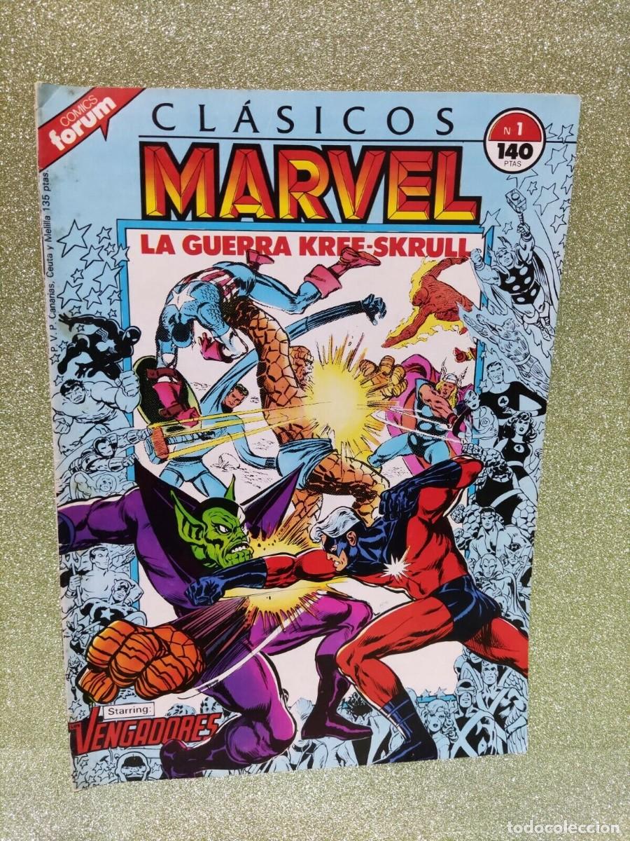 C&oacute;mics: C&Oacute;MIC - CLASICOS MARVEL LA GUERRA KREE-SKRULL N&ordm; 1 - Foto 1