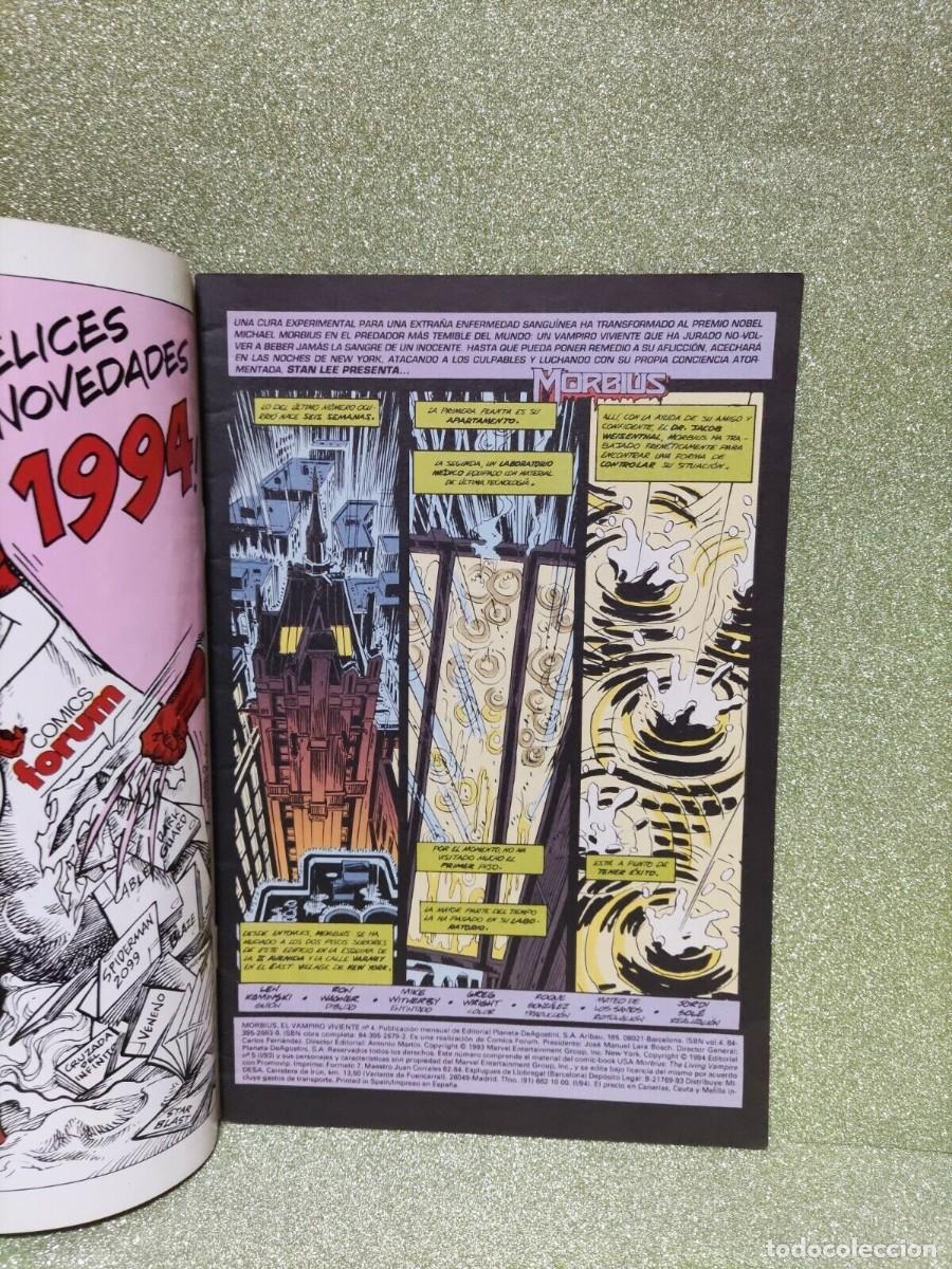 C&oacute;mics: C&Oacute;MIC - MORBIUS EL VAMPIRO VIVIENTE N&ordm; 4 de 12 - Foto 2