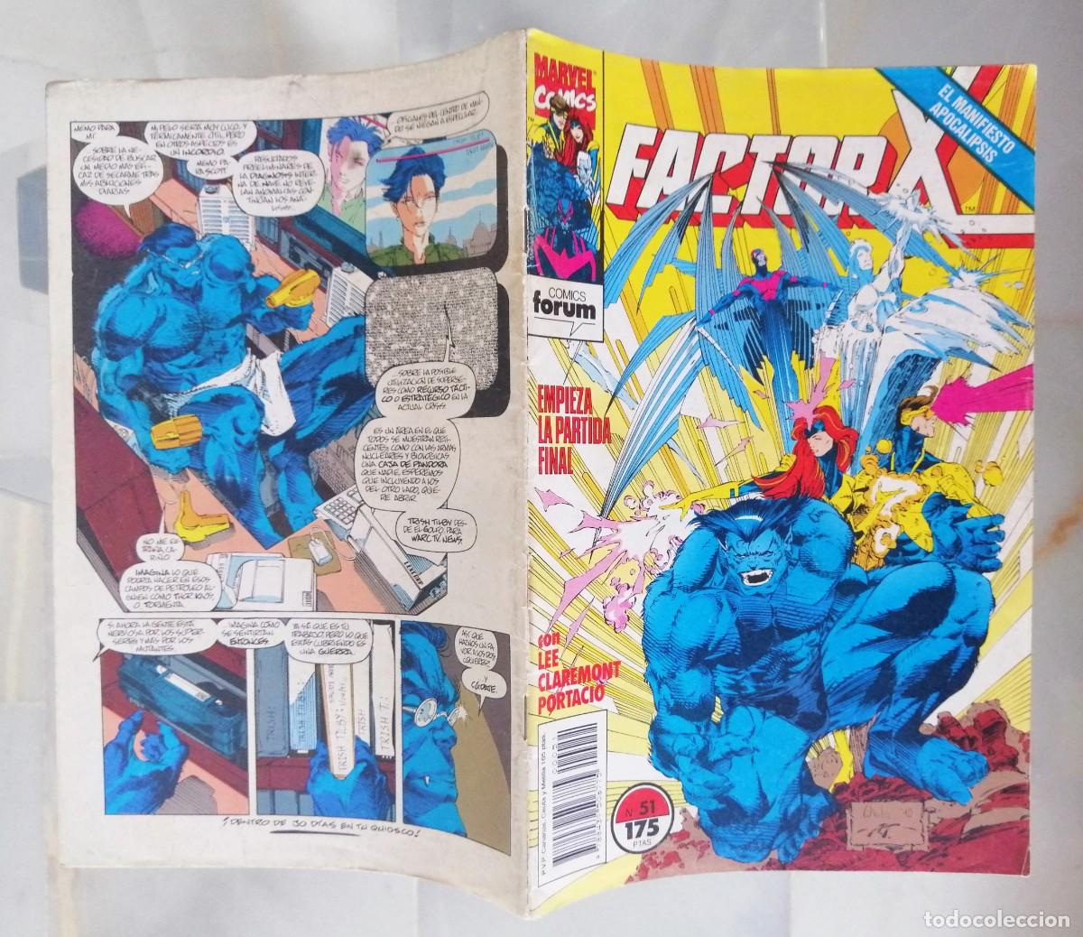 C&oacute;mics: FACTOR X - VOL. 1 - N&ordm; 51 - FORUM 1992 - Foto 2