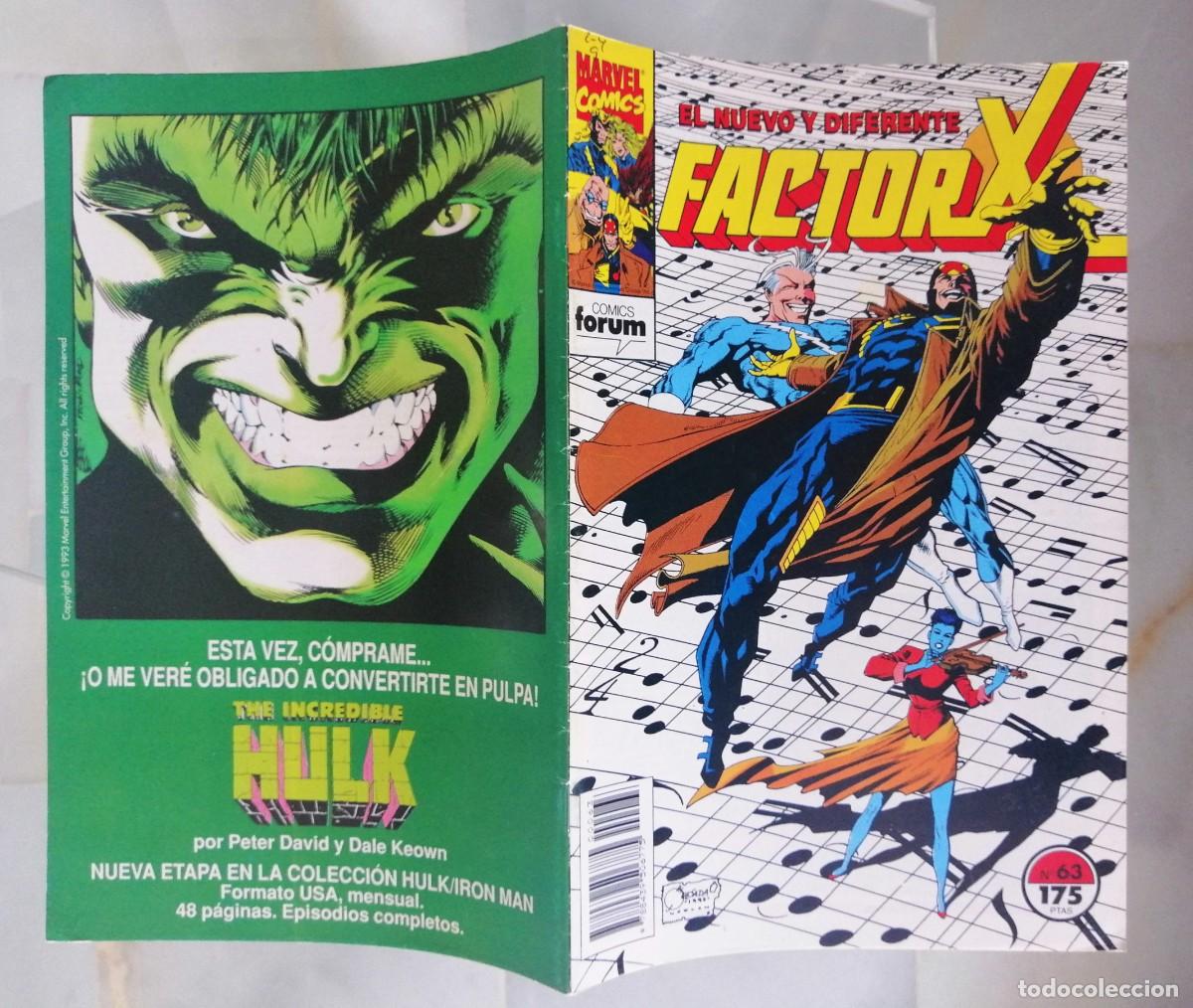 C&oacute;mics: FACTOR X - VOL. 1 - N&ordm; 63 - FORUM 1992 BUEN ESTADO - Foto 2
