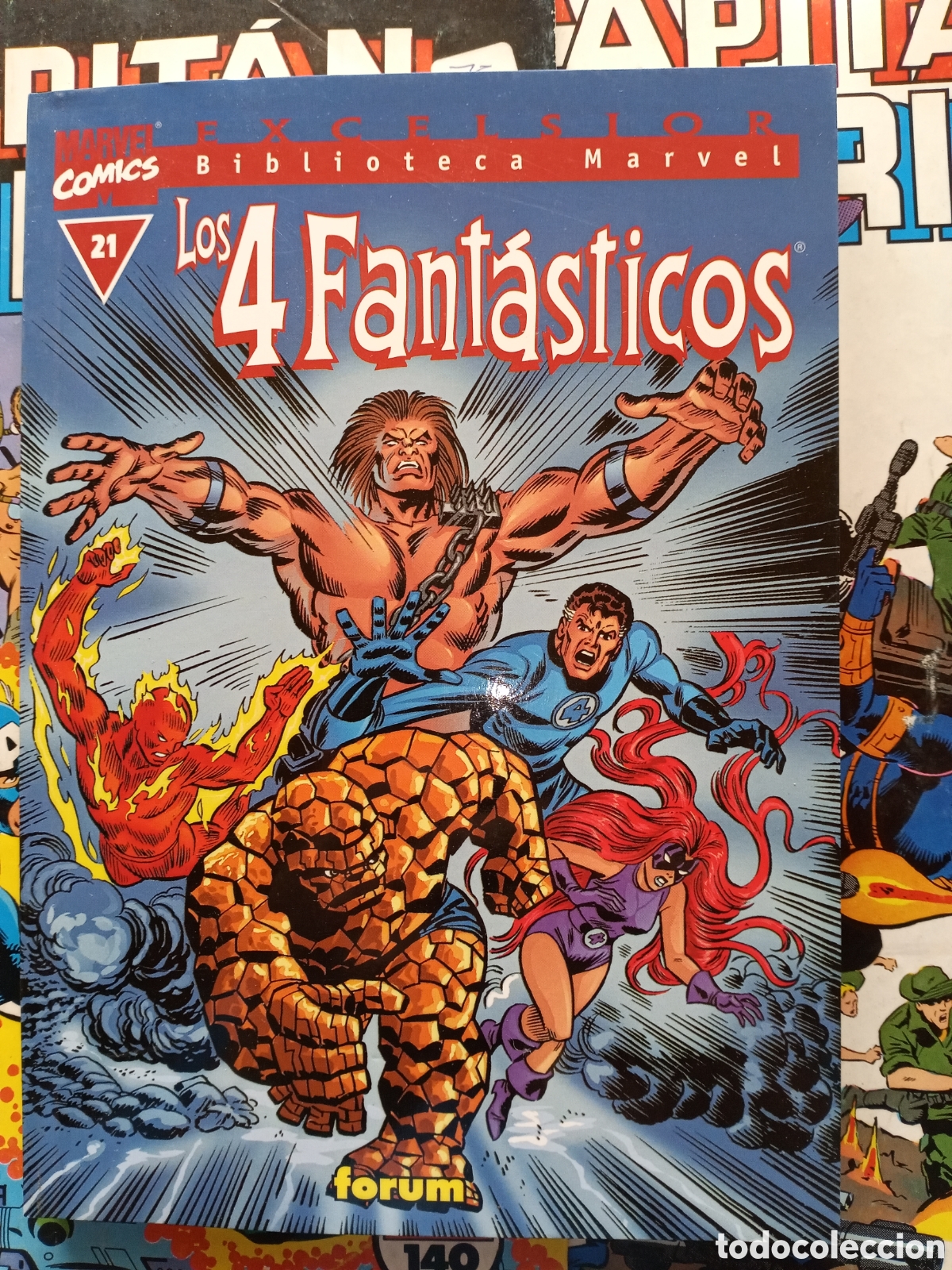 C&oacute;mics: Biblioteca Marvel Los 4 fant&aacute;sticos 21 cj82 - Foto 1