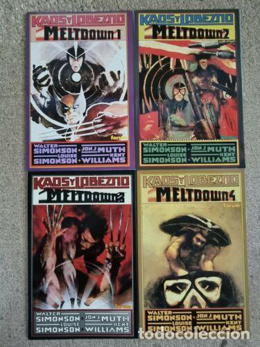 C&oacute;mics: Kaos y Lobezno.Meltdown.Coleccion Completa 4 Tomos.Marvel.Forum - Foto 1