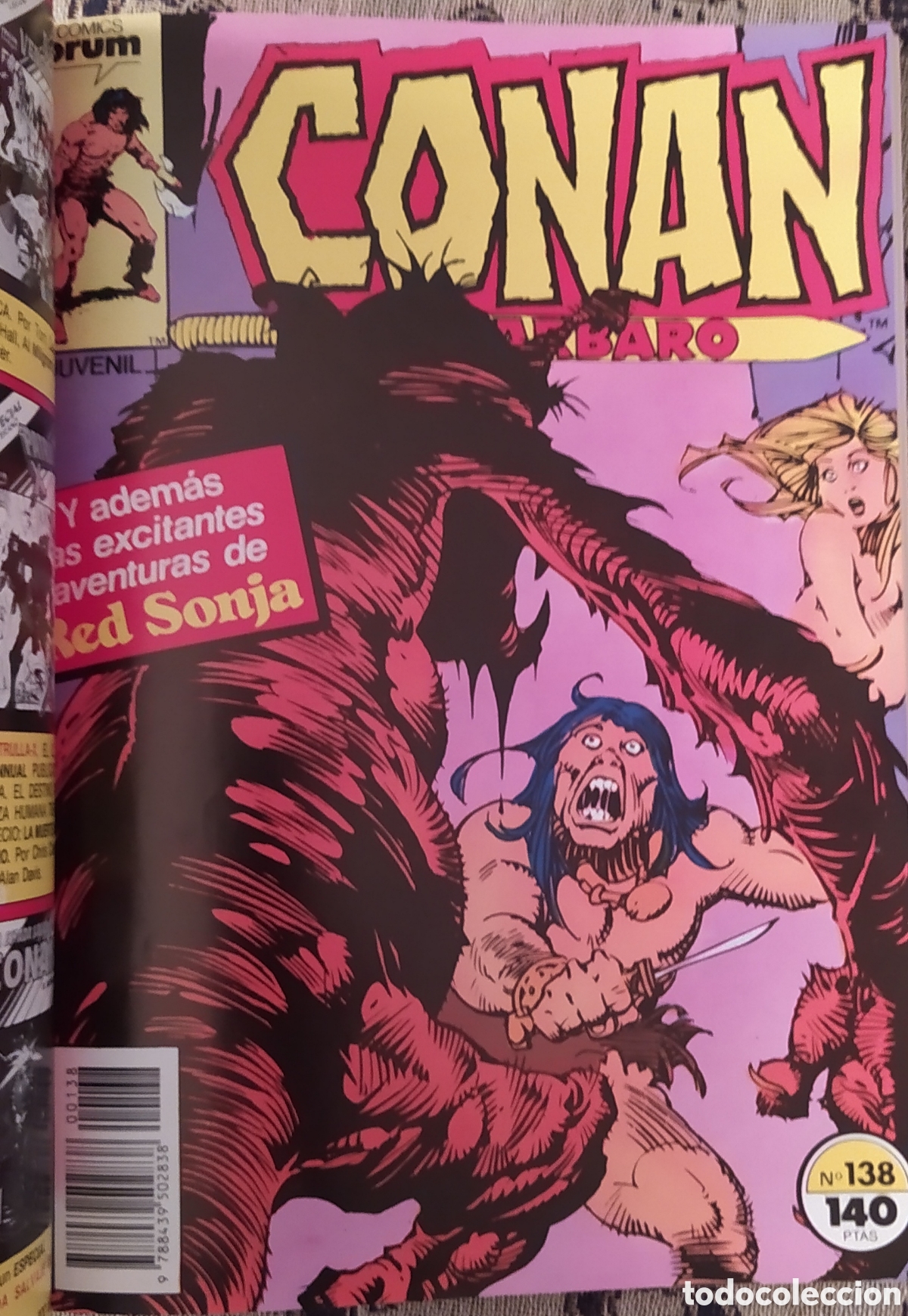 C&oacute;mics: CONAN EL BARBARO MARVEL COMICS FORUM A&Ntilde;OS 80 - Foto 8