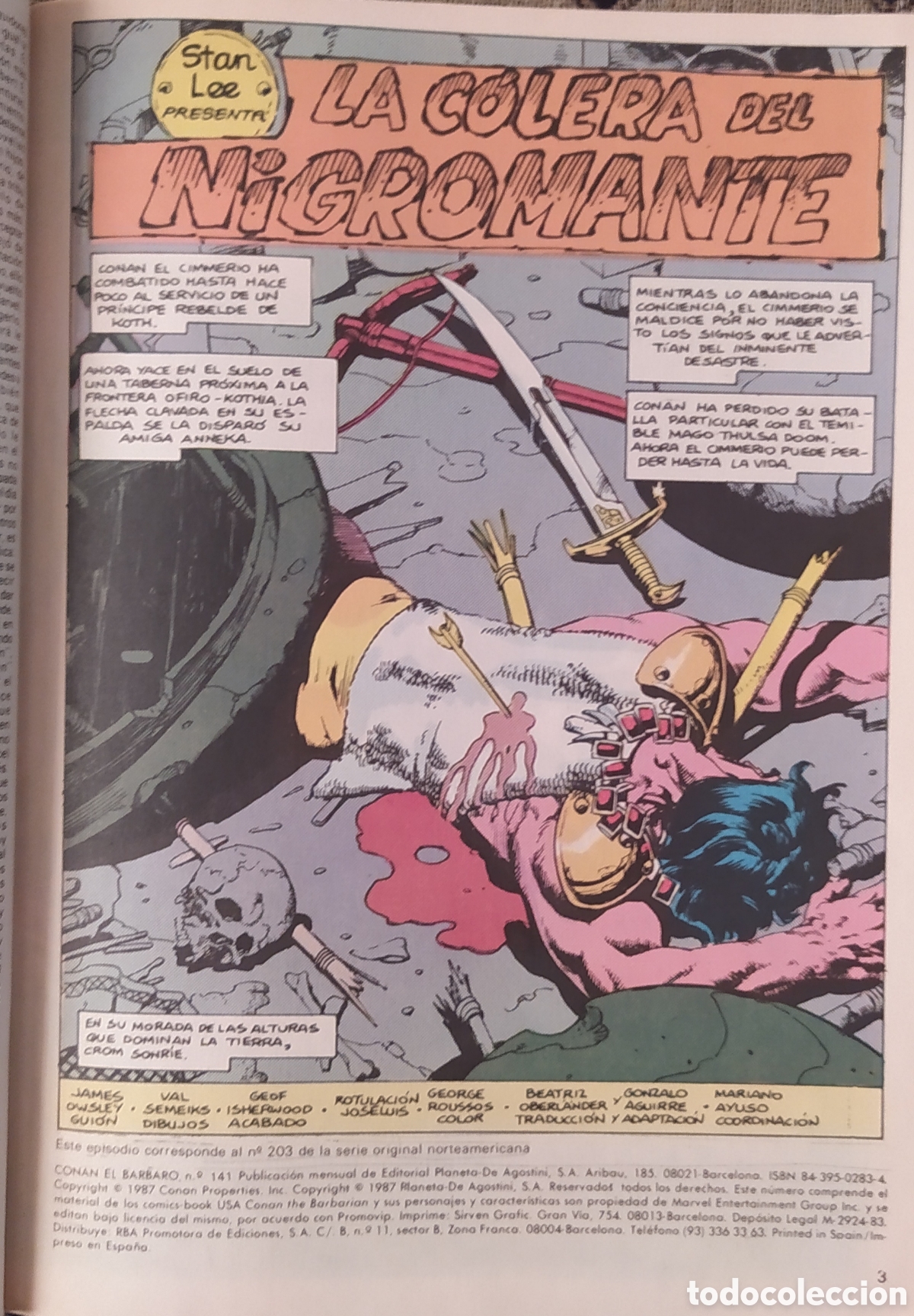 C&oacute;mics: CONAN EL BARBARO MARVEL COMICS FORUM A&Ntilde;OS 80 - Foto 4