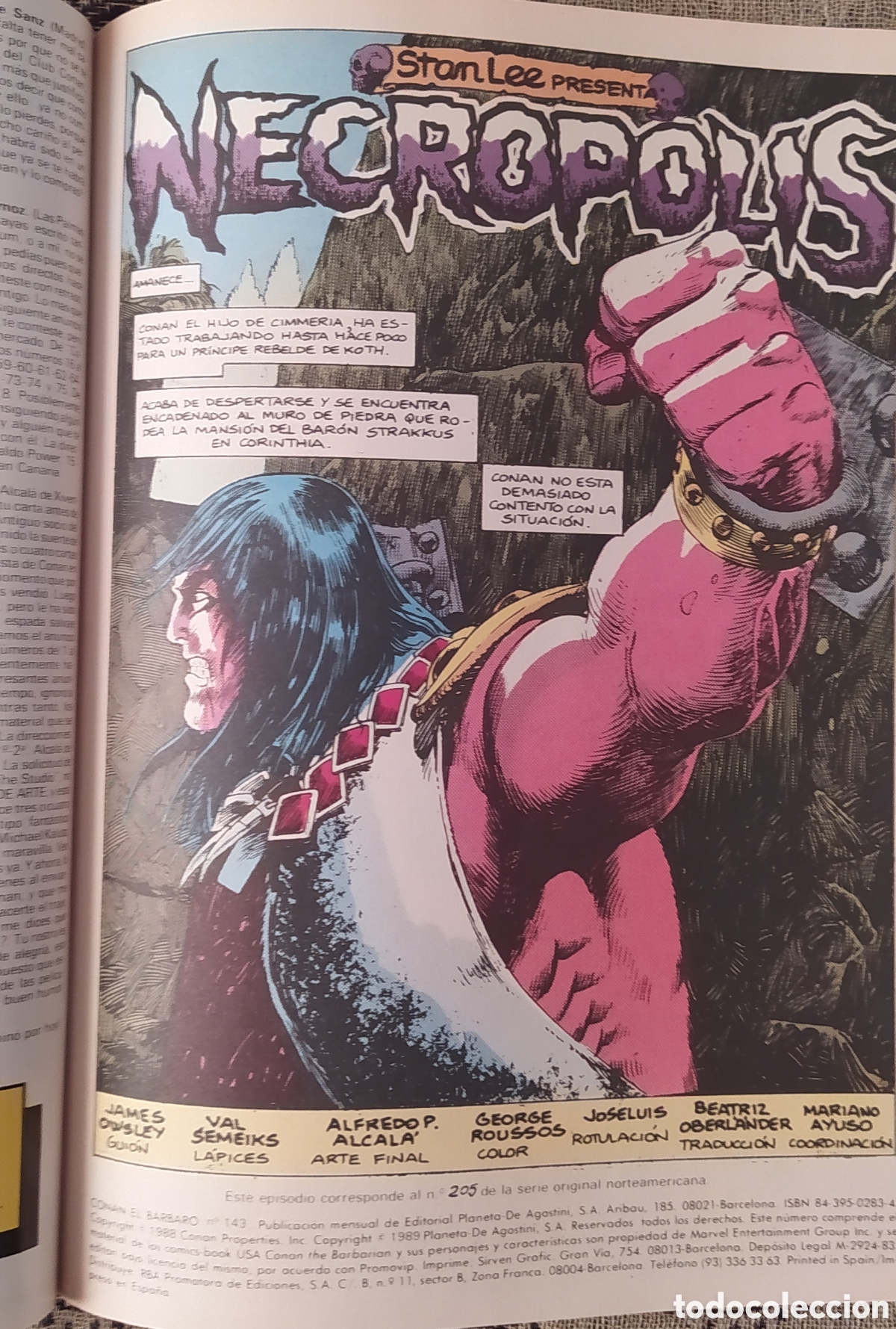 C&oacute;mics: CONAN EL BARBARO MARVEL COMICS FORUM A&Ntilde;OS 80 - Foto 9