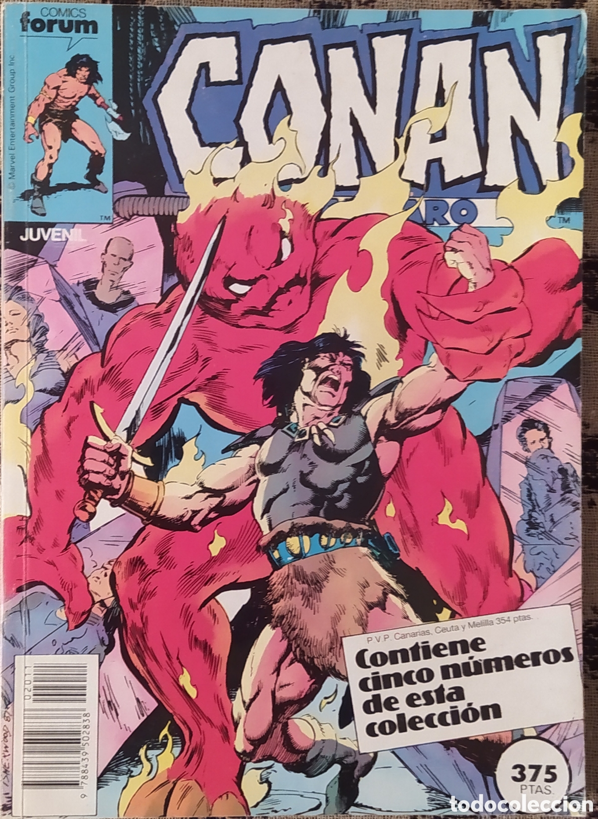 C&oacute;mics: CONAN EL BARBARO MARVEL COMICS FORUM A&Ntilde;OS 80 - Foto 1
